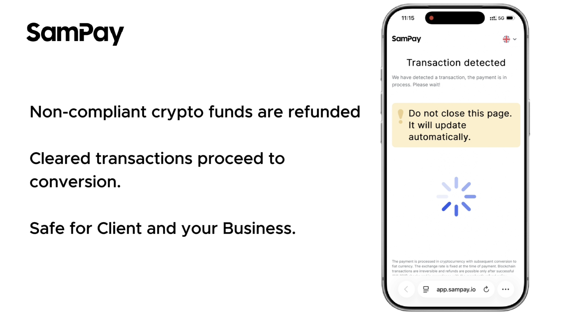 Détection automatisée des transactions pour prendre en charge des paiements crypto conformes pour les entreprises